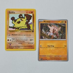 Pokemon Mankey Trading Cards